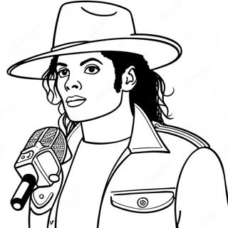 Schlechtes Michael Jackson Ausmalbild 41439-34392