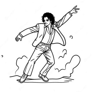 Michael Jackson Tanzt Im Moonwalk Ausmalbild 41440-34397