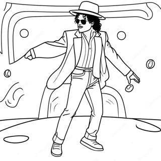 Michael Jackson Tanzt Im Moonwalk Ausmalbild 41440-34398