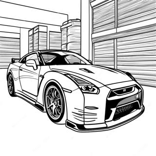 Gtr R35 Ausmalbilder