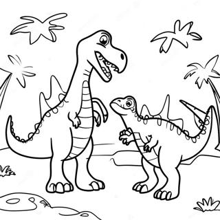 Spinosaurus Vs T Rex Epischer Kampf Ausmalbild 41649-34560