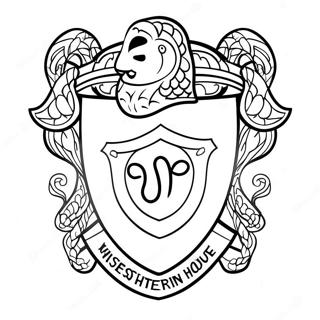 Slytherin Hauswappen Ausmalbild 41739-34640