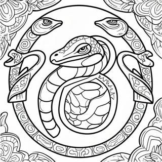 Slytherin Schlangenemblem Ausmalbild 41740-34649