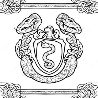 Slytherin Schlangenemblem Ausmalbild 41740-34650