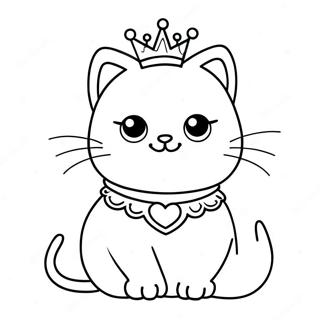 Prinzessin Katze Ausmalbild 41749-34630