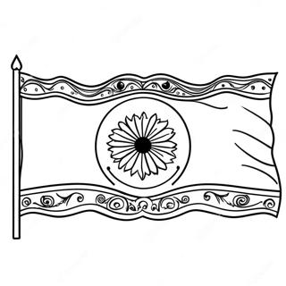 Indische Flagge Ausmalbild 41829-34704