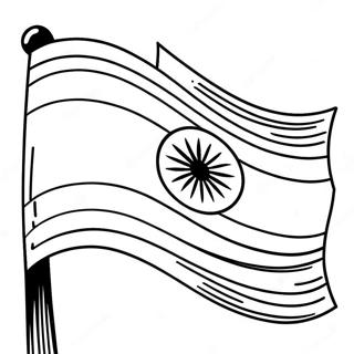 Lebendige Indische Flagge Ausmalbild 41830-34707