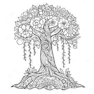Positiver Karma Baum Ausmalbild 41980-34822
