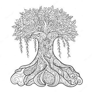 Positiver Karma Baum Ausmalbild 41980-34824