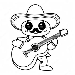 Mariachi Ausmalbilder