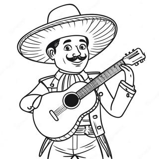 Mariachi Ausmalbild 42170-34972