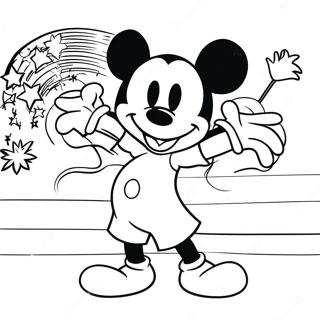 Mickey Mouse Feiert Den Unabhangigkeitstag Ausmalbild 42191-34987