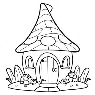 Gnome Haus Ausmalbild 42220-35006