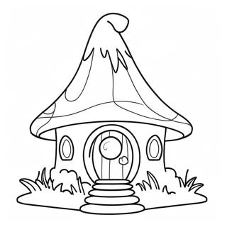 Gnome Haus Ausmalbild 42220-35007