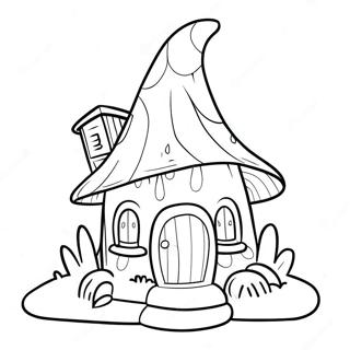 Verspielt Gnome Haus Ausmalbild 42221-35010