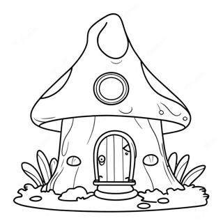 Verspielt Gnome Haus Ausmalbild 42221-35011