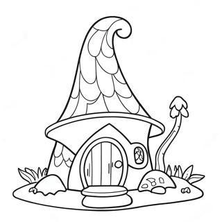 Verspielt Gnome Haus Ausmalbild 42221-35012