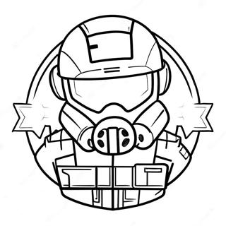 Rainbow Six Siege Logo Ausmalbild 42240-35031