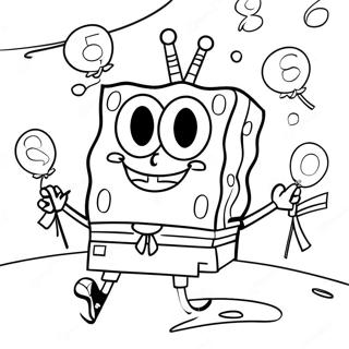 Spongebob Geburtstag Ausmalbilder