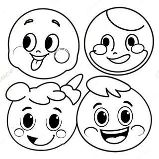 Frohliche Disney Emoji Charaktere Ausmalbild 42381-35138