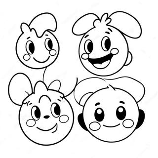 Frohliche Disney Emoji Charaktere Ausmalbild 42381-35139