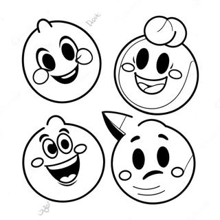 Frohliche Disney Emoji Charaktere Ausmalbild 42381-35321