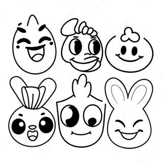 Frohliche Disney Emoji Charaktere Ausmalbild 42381-35322