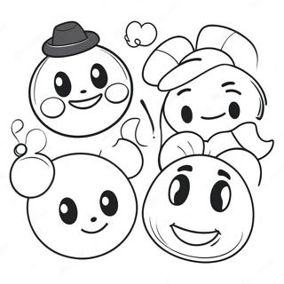 Frohliche Disney Emoji Charaktere Ausmalbild 42381-35323