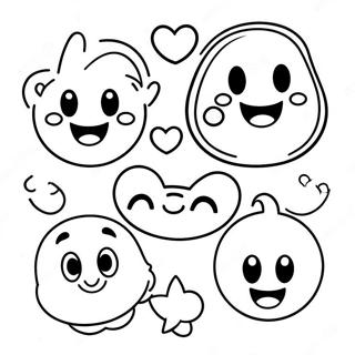 Frohliche Disney Emoji Charaktere Ausmalbild 42381-35324