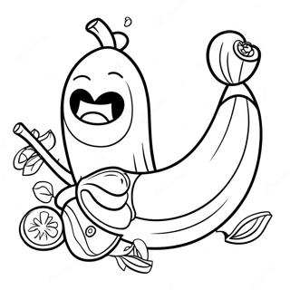 Fortnite Bananencharakter Ausmalbild 42500-35213