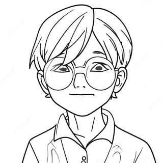 Saiki K Mit Brille Ausmalbild 42582-35276