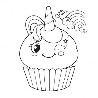 Einhorn Cupcake Ausmalbild 42661-35536