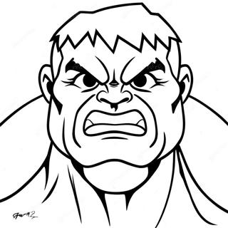 Hulk Gesicht Ausmalbild 42691-35558