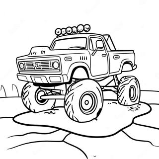 Schlammpickup Offroad Ausmalbilder