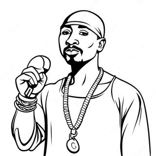 Tupac Mit Mikrofon Ausmalbild 42912-35740