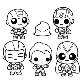 Niedliche Chibi Avengers Ausmalbild 42931-35746