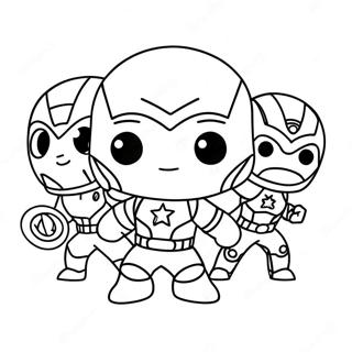 Niedliche Chibi Avengers Ausmalbild 42931-35747