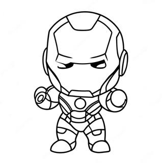 Liebliche Chibi Iron Man Ausmalbild 42932-35749