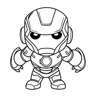 Liebliche Chibi Iron Man Ausmalbild 42932-35750