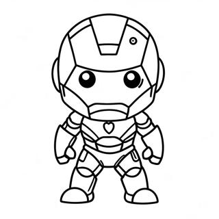 Liebliche Chibi Iron Man Ausmalbild 42932-35751