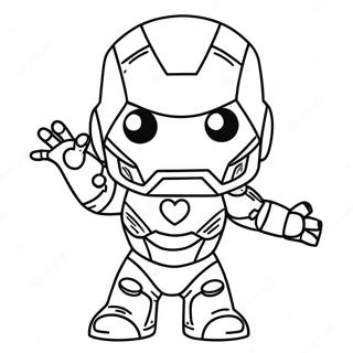 Liebliche Chibi Iron Man Ausmalbild 42932-35752