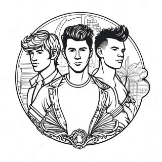 Jonas Brothers Logo Ausmalbild 42971-35792