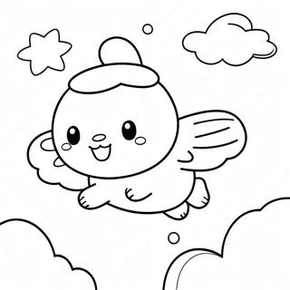 Cinnamoroll Fliegt Am Himmel Ausmalbild 42-37