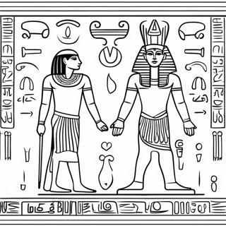 Agyptische Hieroglyphen Ausmalbild 4300-3466