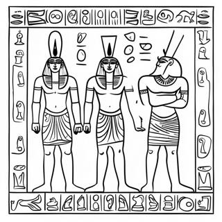 Agyptische Hieroglyphen Ausmalbild 4300-3468