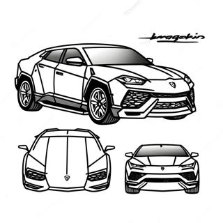 Lamborghini Urus Ausmalbild 43102-35879