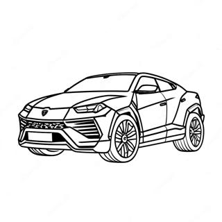 Sportlicher Lamborghini Urus Ausmalbild 43103-35885