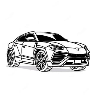 Sportlicher Lamborghini Urus Ausmalbild 43103-35888