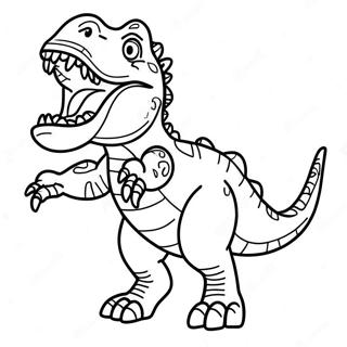 T Rex Brullendes Ausmalbild 43243-35989