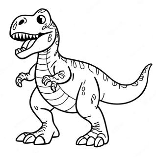 T Rex Brullendes Ausmalbild 43243-35990